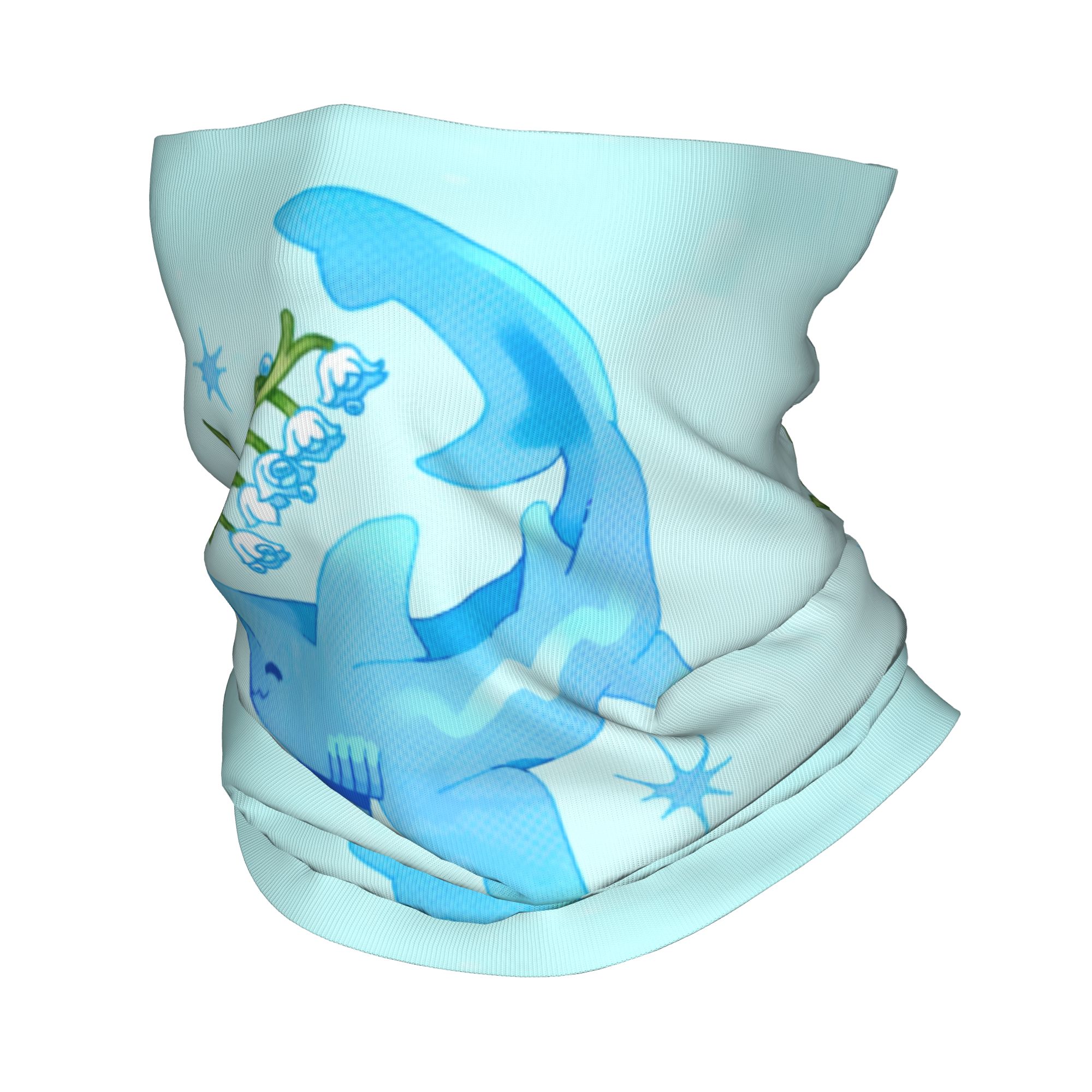 Neck Warmer Balaclava - Custom 3D Illusion Fish Shark Bandana