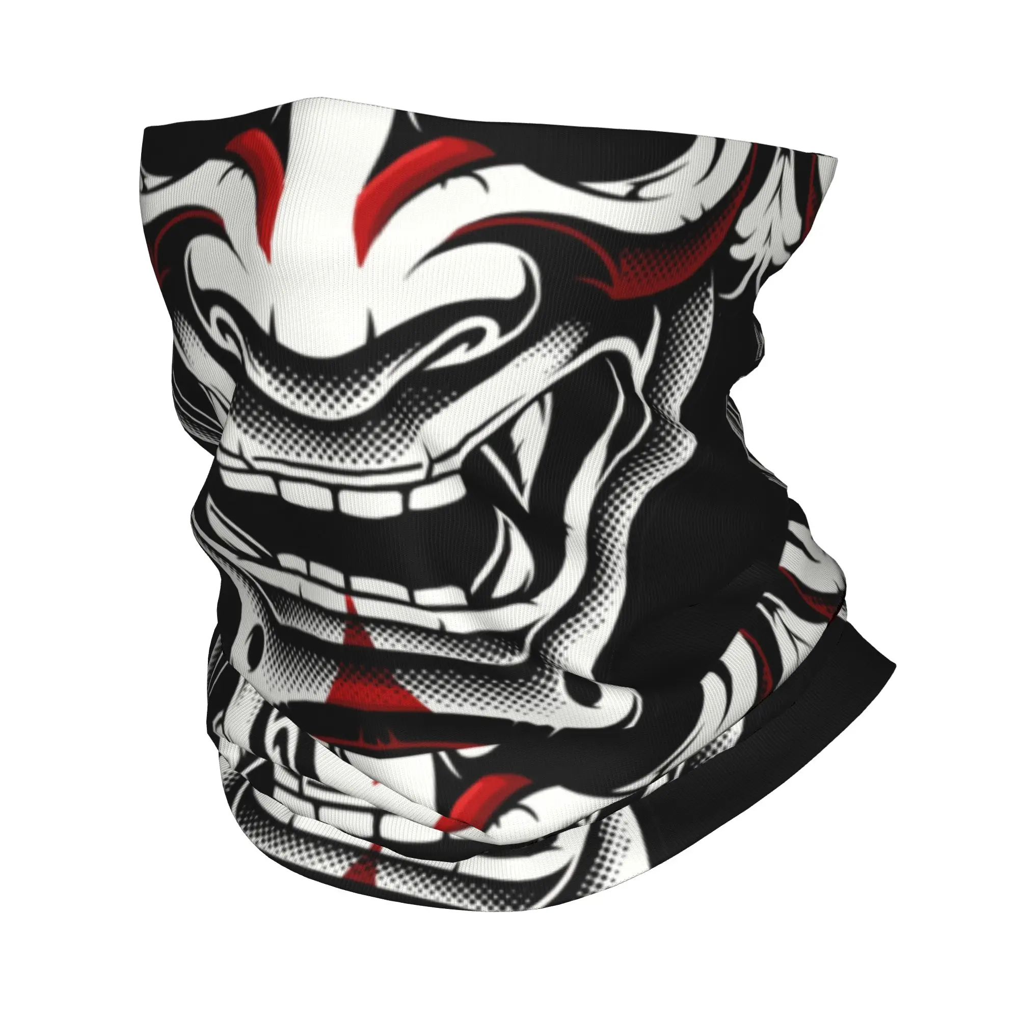 New White Red Okami Kitsune Ka - Neck Warmer Balaclava 评论和价格