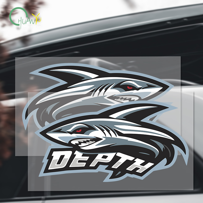 Shark sticker creative persona - Motorcycle Gear Up 评论和价格