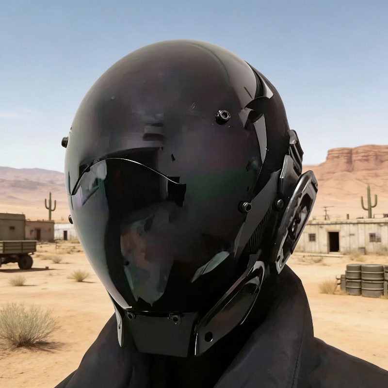 Mecha style cyberpunk helmet m - Helmet Full Face 评论和价格