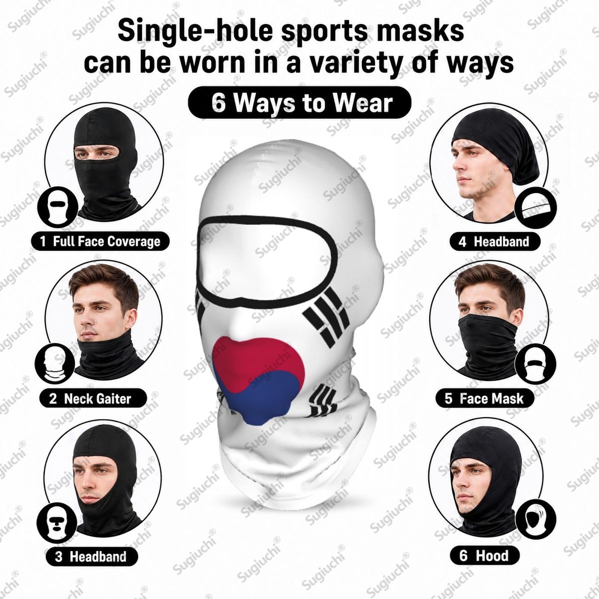 South Korea Cycling Balaclava  - Helmet Full Face 评论和价格
