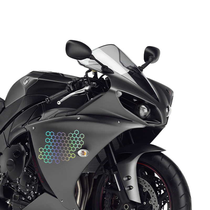 Motorcycle Sticker Honeycomb H - Motorcycle Gear Up 评论和价格