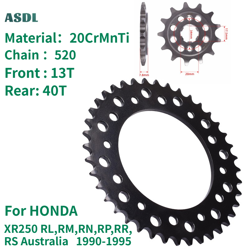 520 13T 40T Motorcycle Front R - Motorcycle Gear Australia 评论和价格