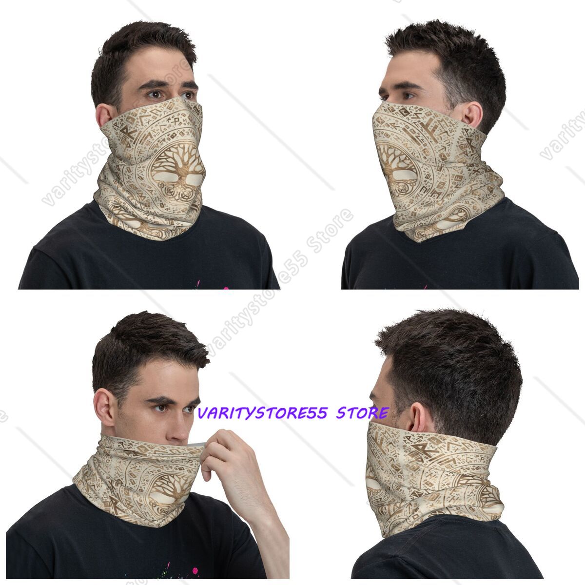 Custom Tree Of Life Viking Ygg - Neck Warmer Balaclava 评论和价格