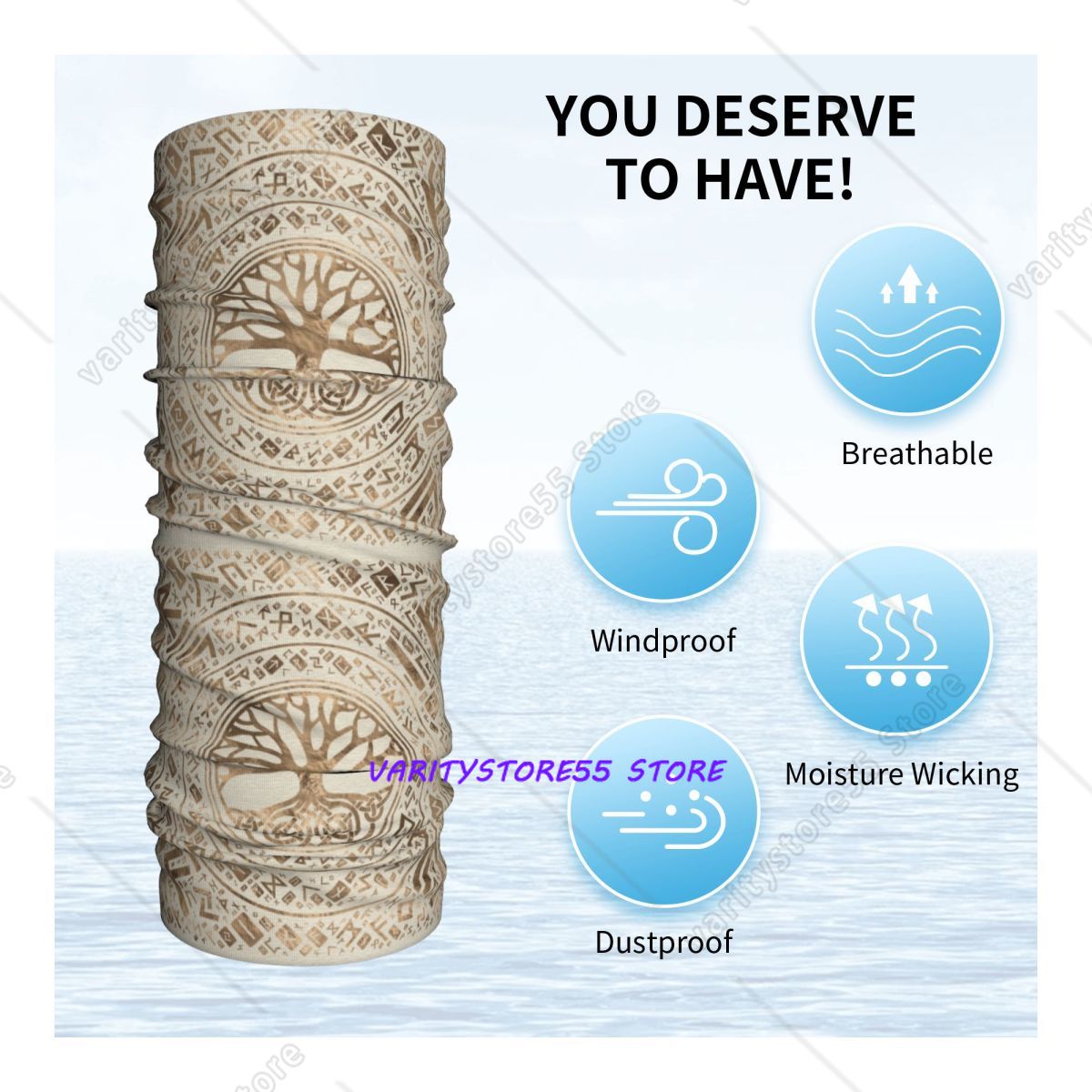Custom Tree Of Life Viking Ygg - Neck Warmer Balaclava 评论和价格