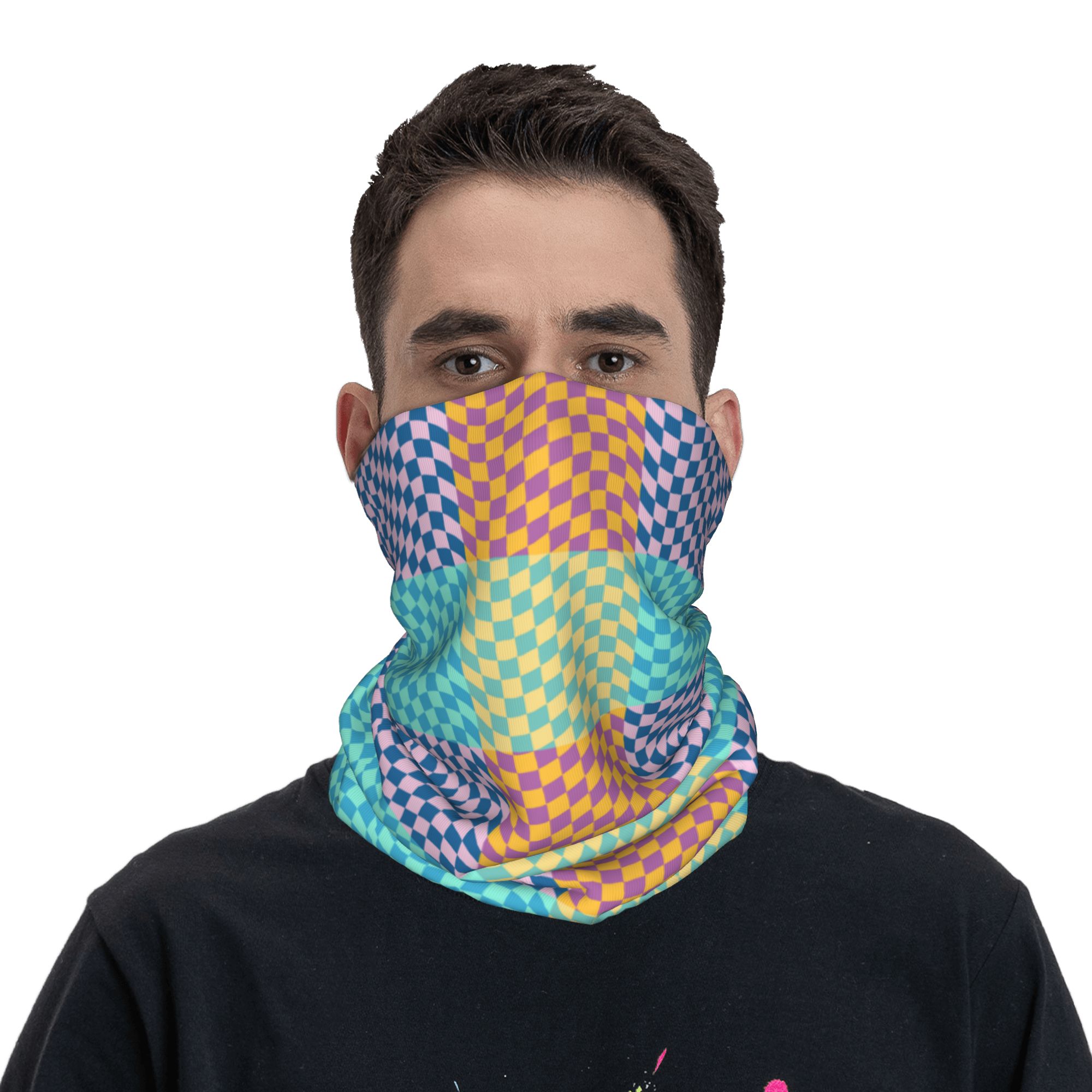 Custom Colored Checkered Banda - Neck Warmer Balaclava 评论和价格