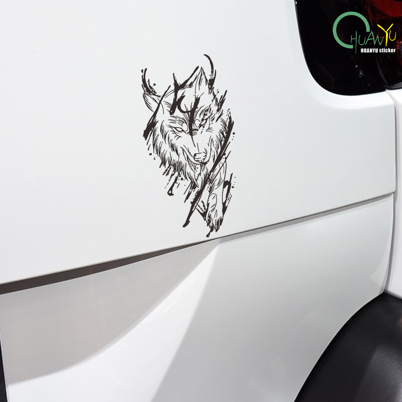 Dark magic wolf car decals car - Motorcycle Gear Up 评论和价格